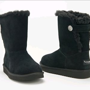 Koolaburra by UGG Suede Button Short Boots - Jordina in Black size 8